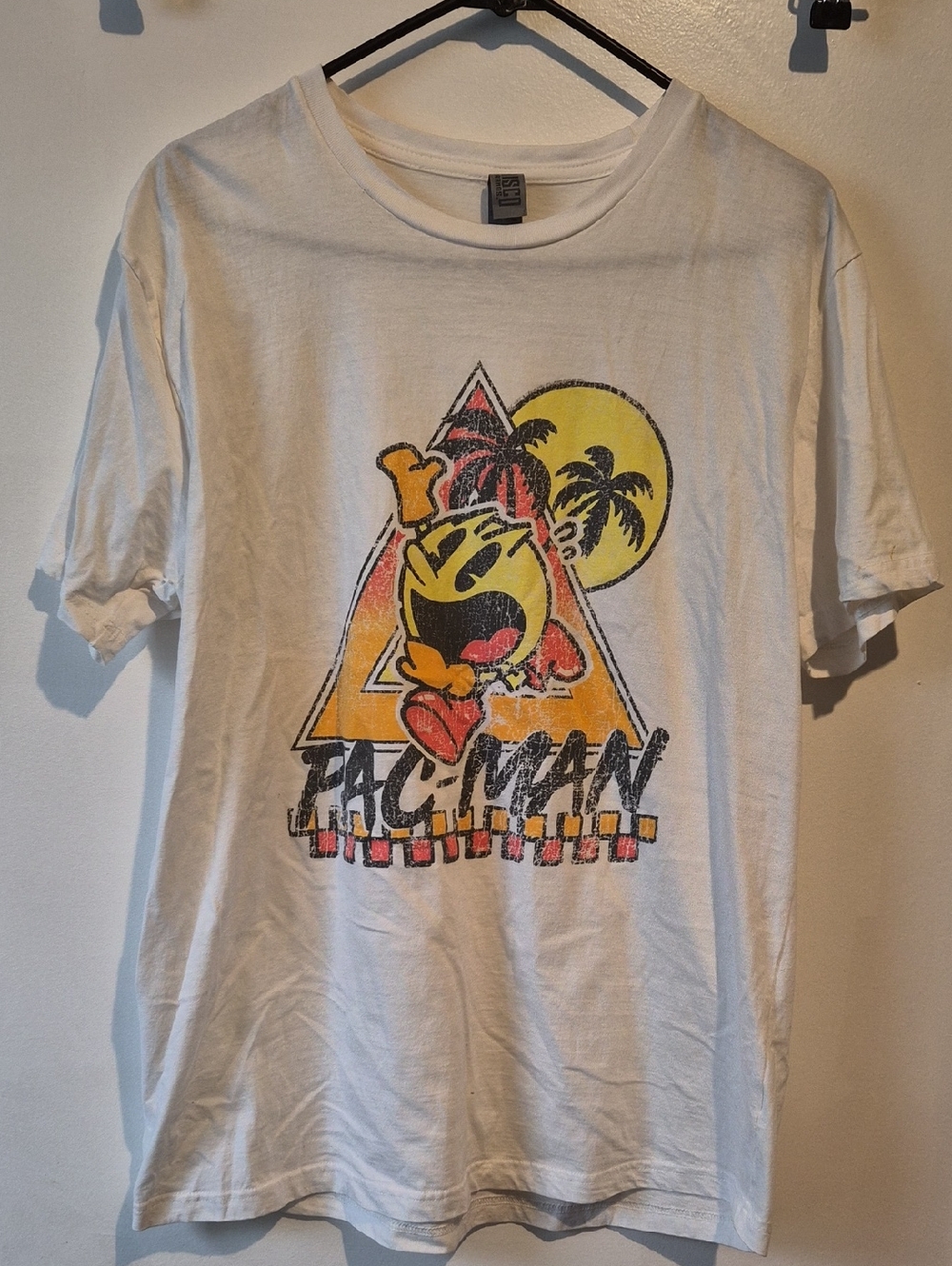 Pac-Man Graphic White Short Sleeve Tee